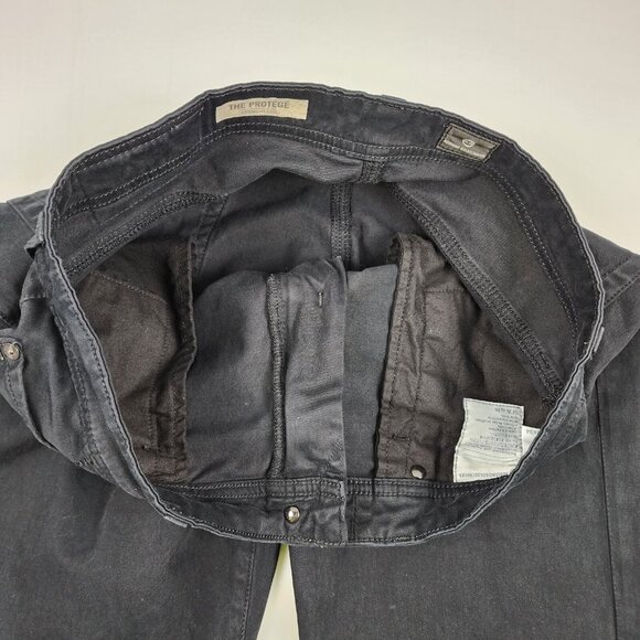 Adriano Goldschmied AG Jeans Mens 32x30 Black The Protege Straight Leg USA - Picture 9 of 10
